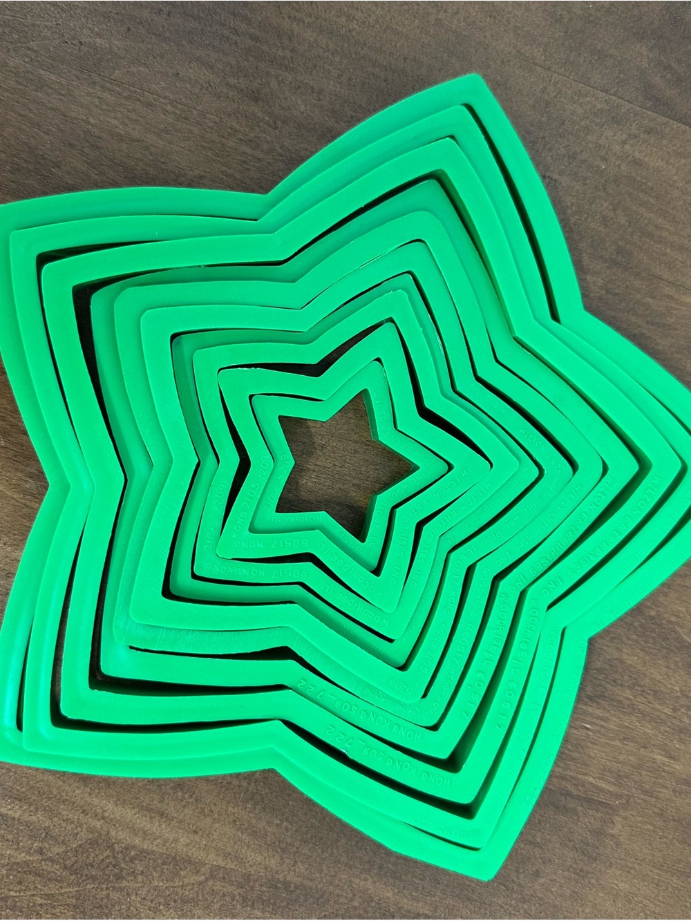 Wilton Green Star cookie cutter set (10) 3d tree gingerbread